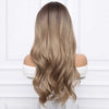 STRAIGHT LONG ASH BLONDE WIG WITH BANGS